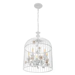 Люстра подвесная Brille флористика E14 40W WH (BKL-193S/5)