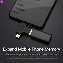 Адаптер Vention USB - USB Type-C + micro USB V 3.0 (F/M) Black (CDIB0) - мініатюра 4