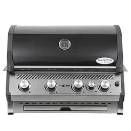 Встраиваемый газовый гриль Santos Free S-410 Black с задней горелкой черный (890666)