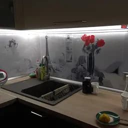 Кухонний фартух самоклеючий Домашній затишок 02 наклейка Париж Ейфелева вежа 60х200 см Happy Pocket Z180356 - мініатюра 8