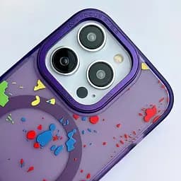 Чохол TPU+PC Flush with MagSafe для Samsung Galaxy S25 Ultra Dark purple - мініатюра 2