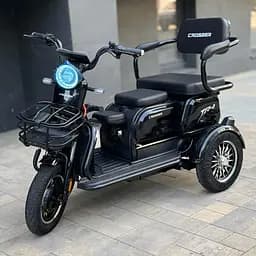 Електроскутер Триколісний Crosser TR1 (600W, 72V, 20Ah) Чорний - мініатюра 5