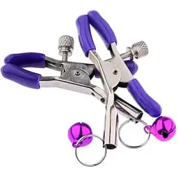 Затискачі для сосків з дзвіночком якісна іграшка Фіолетовий K0217-1