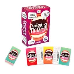 Карткова гра Глибокі питання Strateg 30578 фішки голосування 49 штук