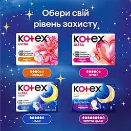 Набір нічних гігієнічних прокладок Kotex Night Extra Protect 10 шт (2 уп. x 5 шт) - мініатюра 8