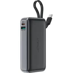 УМБ Acefast 10000mAh 30W PD USB-C witch cable, USB-A, Li-Pol, M7 Black
