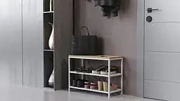 Банкетка універсальна Ferrum-decor Слайм 45x63x26 білий ДСП Дуб Сонома 16мм (FRD-104077) - мініатюра 6