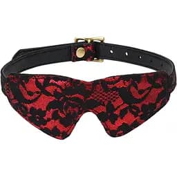 Маска на глаза Liebe Seele Victorian Garden Blindfold черный с красным