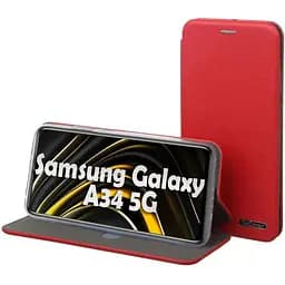 Чохол-книжка BeCover Exclusive для Samsung Galaxy A34 5G SM-A346 Burgundy Red (709031)