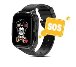Смарт годинник телефон для дітей H40 з GPS геолокацією, 4G SIM картою, прослуховуванням, іграми та українською мовою До 4 днів роботи Чорний - мініатюра 8