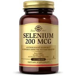 Витамины и минералы Solgar Selenium 200 mcg, 100 таблеток