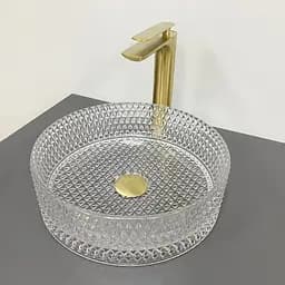 Умивальник VBI Sepino transparent накладний VBI-016300, Прозорий