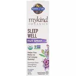 Органічна трав'яна суміш для сну  Garden of Life MyKind Organics Sleep Well R & R спрей 58 мл