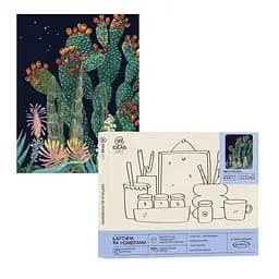 Набір для розпису по номерах "Квіти пустелі" 40*50 см, IDEA2-GX42367