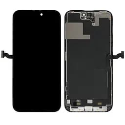 Дисплей для Apple iPhone 13 Pro Max, чорний, з рамкою, Оригінал (переклеєне скло)
