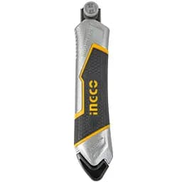 Ніж з сегментованим лезом Ingco Industrial алюмінієвий 18 мм 6 лез SK5 (HKNS1808)