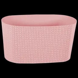 Горщик для квітів Serinova балконний з дренажем Sumela, 4.7 л, світло рожевий (SMLB-PudraPembe)