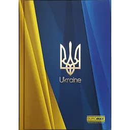 Блокнот Buromax Ukraine А-5, 96 листів синій електрик (BM.24511101-45)