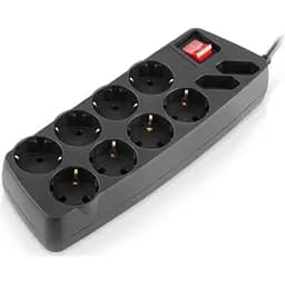 Мережевий фільтр живлення REAL-EL REAL-EL RS-10 Protect, 3m, black (EL122300039) - мініатюра 2