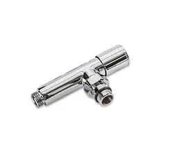 Комплект кранів радіаторних Karro KR7159 кутових подовжених 1/2" Chrome 30412