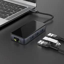 USB Хаб Hoco Easy Expand Type-C HB16 3 USB - мініатюра 4