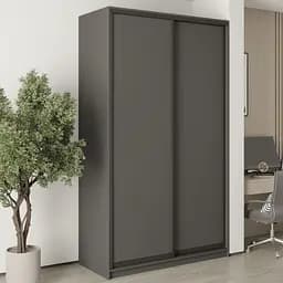 Шкаф-купе двухдверный MebelStar Стандарт BG 2ДСП 140x45x240 см Антрацит (MBS-9962)