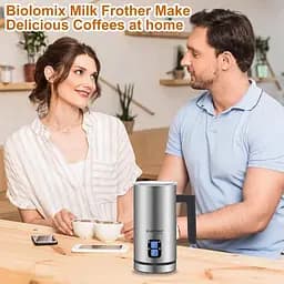 Пінозбивальник (капучинатор) Biolomix Milk Frother EMF600 Сріблястий - мініатюра 5