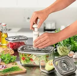 Набір скляних контейнерів для вакуумного пакувальника Caso VacuBoxx Eco-Set 1177С - мініатюра 8