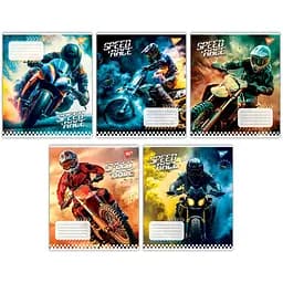 Набір зошитів Yes Speed race А5 в клітинку 36 аркушів 15 шт. (767337)