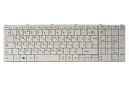 Клавiатура для ноутбука TOSHIBA Satellite C850, C870 бiлий, бiлий фрейм