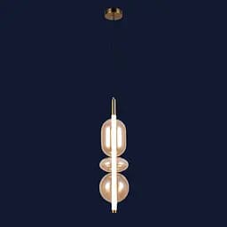 Світильник підвісний LED Levistella 79112280-1led BR, модель 10W, 4500K, бронзовий, сучасний стиль, плафон 600*150 мм - мініатюра 2