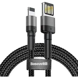 Кабель Baseus Cafule Cable special edition USB Lightning 1.5A 2 м Grey+Чорний
