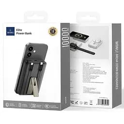 Портативний ЗП Power Bank Wiwu Wi-P056 22.5W+PD20W з БЗП+iWatch with cable 10000 mAh Black - мініатюра 3
