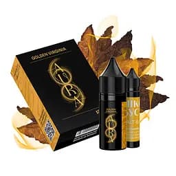 Набір компонентів для самозамісу сольової заправки AURA 69 15 мл Golden Virginia Тютюн Золота Вірджинія, 0-69 мг (17249)