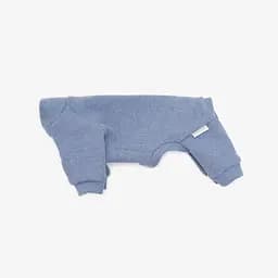 Ромпер рубчик для собак блакитний S (довжина спинки 33-38см)