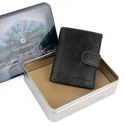 Гаманець чоловічий шкіряний Peterson PTNRM-12L-LWC маленький чорний