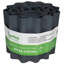 Бордюрна стрічка VARTCO 9 м х 20 см сірий БОРЛ0008