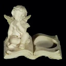 Підсвічник Янгол на книжці