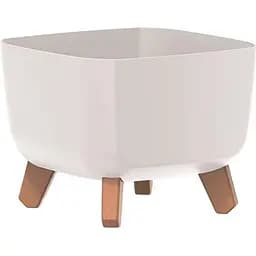 Горшок для цветов Prosperplast Gracia Square белый (64206-449)