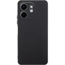 Чохол TPU Getman Liquid Silk Full Camera для Tecno Spark Go 2 Чорний / Black