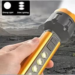 Ліхтар акумуляторний ручний Gold Silver GS-220 9343 5 Вт золотистий - мініатюра 2