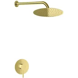 Душевая система Kohlman Axel 25 gold + BOX скрытого монтажа KPL-QW220AGD25, Золотой