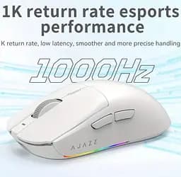Мишка ігрова бездротова AJAZZ AJ139 V2 MC WHITE - мініатюра 4