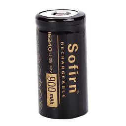 Акумулятор 16340 / RCR123 Sofirn 900 mAh літій-іонний Li-Ion 1.6А, 3.7V Випуклий плюс (19301) - мініатюра 2