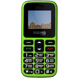 Телефон кнопочный Sigma Mobile Comfort 50 HIT 2020 зеленый