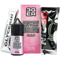 Набір компонентів для самозамісу сольової рідини 3GER 30 мл 0-50 мг Малинова жуйка (15586)