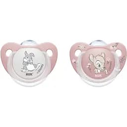 Пустышка силиконовая Nuk Bembi, ортодонтическая, 0-6 мес, 2 шт. (3952436)