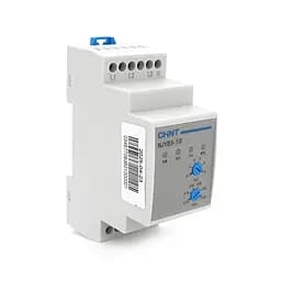 Реле контролю фаз CHINT NJYB3-10 AC220V, 1-2F4P, Захист U- (0,7~0,95) *Us, Затримка 0,1~10с, Захист обриву фаз, Ue240/415V, Ie0.75/0.47, 1CO+1NO