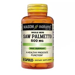 Со Пальметто Mason Natural Saw Palmetto Здоров'я простати 500 мг 60 капсул