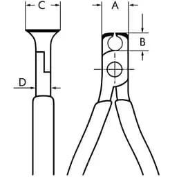 Кусачки торцеві Wurth прямі L115 мм (07140733) - мініатюра 3